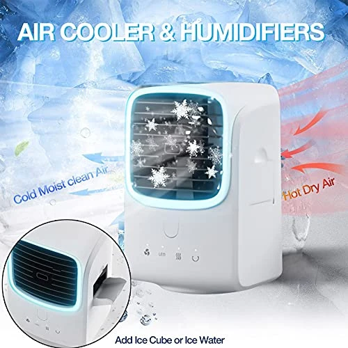 GENERIC Air Water Cooler Head Electric Fan Ice Atomizing And Shaking Three-speed Fans Pedestal Fan With Remote Control Quiet (white, One Size) 2 GENERIC Air Water Cooler Head Electric Fan Ice Atomizing And Shaking Three-speed Fans Pedestal Fan With Remote Control Quiet (white, One Size) - Image 2
