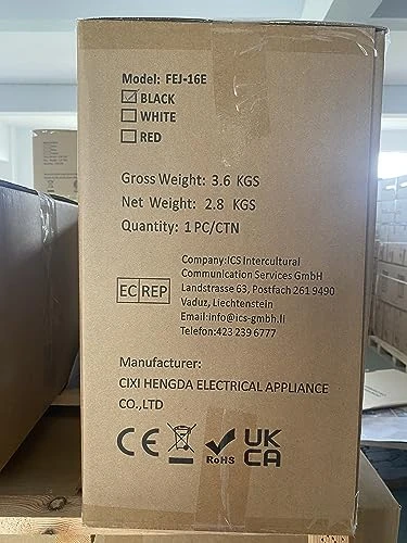 DONYER POWER 23" Electric Stove Portable Heater, 1500W,LED Adjustable Flame Intensity Control, Black, Room Heater,Space Heater 6 DONYER POWER 23" Electric Stove Portable Heater, 1500W,LED Adjustable Flame Intensity Control, Black, Room Heater,Space Heater - Image 6