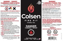 Colsen Fireplace Fuel, Ventless, Bio-Ethanol, Clean Burning/Eco-Friendly (1000mL /32 Oz.) - (Each) (1L) -Solo Stoves Shop 51YKoxdEQHL