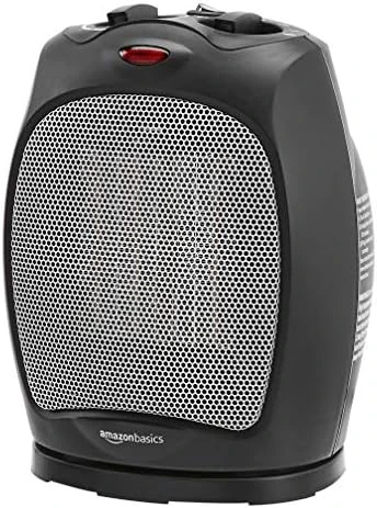 Amazon Basics 1500W Oscillating Ceramic Heater With Adjustable Thermostat, Black 7 Amazon Basics 1500W Oscillating Ceramic Heater With Adjustable Thermostat, Black - Image 7