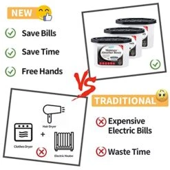 PEKGRIL Moisture Absorber With Activated Charcoal, 8 Packs 500mL Humidity Absorber Boxes, Fragrance Free Dehumidifier, Moisture Absorber Bucket, Attracts Extra Moisture From Closet, Bathroom, Kitchen -Solo Stoves Shop 51YZQVFT9OL