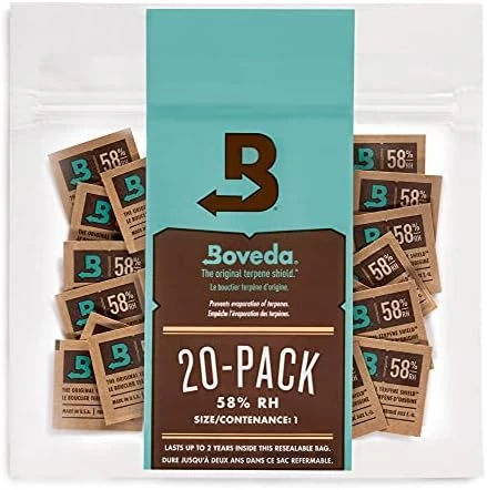 Boveda 62% Two-Way Humidity Control Packs For Storing 1/8 Oz – Size 1 – 20 Pack – Moisture Absorbers For Small Storage Containers – Humidifier Packs – Hydration Packets In Resealable Bag 7 Boveda 62% Two-Way Humidity Control Packs For Storing 1/8 Oz – Size 1 – 20 Pack – Moisture Absorbers For Small Storage Containers – Humidifier Packs – Hydration Packets In Resealable Bag - Image 7