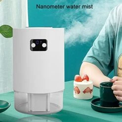 Liftable 2 In 1 Evaporative Air Cooler Fan, Desktop Spray Water Cooling Fan, 4 Modes W/Cooling & Humidification, Timing, W/ 3 Wind Speeds, Digital Display -Solo Stoves Shop 51ZAwJRs7gS