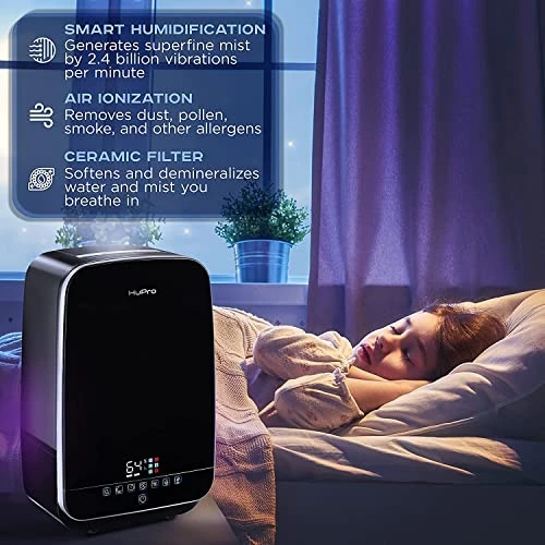 Humidifier For Large Room, Home, Humidifier For Bedroom - Large Capacity 5.5L - Warm & Cool Mist Humidifier, Ultrasonic Humidifiers 5 Humidifier For Large Room, Home, Humidifier For Bedroom - Large Capacity 5.5L - Warm & Cool Mist Humidifier, Ultrasonic Humidifiers - Image 5