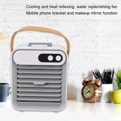 Desktop Air Conditioner, Home Multifunctional Portable 3 Gear Air Conditioner White -Solo Stoves Shop 51atyfhewDL