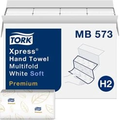 Tork Xpress Hand Towel Dispenser Stainless Steel, Compact For Home Use, Fits H2 Hand Towels & Xpress Soft Multifold Hand Towel White H2, Premium, 4-Panel, 16 X 94 Sheets, MB573 -Solo Stoves Shop 51ay9sORMVL