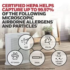 Honeywell HPA304 HEPA Air Purifier For Extra Large Rooms - Microscopic Airborne Allergen+ Reducer, Cleans Up To 2250 Sq Ft In 1 Hour - Wildfire/Smoke, Pollen, Pet Dander, And Dust Air Purifier – White -Solo Stoves Shop 51dGvkLw4YL