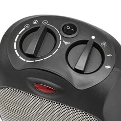 Amazon Basics 1500W Oscillating Ceramic Heater With Adjustable Thermostat, Black 12 Amazon Basics 1500W Oscillating Ceramic Heater With Adjustable Thermostat, Black -Solo Stoves Shop 51dUqdUg1GL