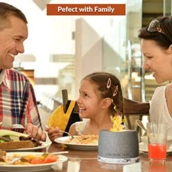 Y&M Table Top Fire Pit, Portable Tabletop Fireplace Indoor Outdoor Use, Smokeless Fire Concrete Bowl Pot,Mini Personal Fire Pit -Solo Stoves Shop 51dcdfSbmPL