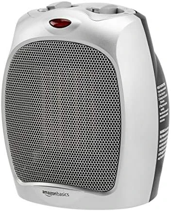 Amazon Basics 1500W Oscillating Ceramic Heater With Adjustable Thermostat, Black 8 Amazon Basics 1500W Oscillating Ceramic Heater With Adjustable Thermostat, Black - Image 8