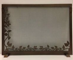 Design Specialties Fireplace Ivy Design Screen (Bronze, Small)