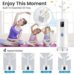 17L/4.5Gal Humidifiers For Large Room 2000 Sq Ft, Cool Mist Humidifiers For Bedroom With Extension Tube And Wheels, 360°Nozzle, 4 Speed Humidifiers For Home School Office Commercial Greenhouse Plants -Solo Stoves Shop 51eGXfcNrtL