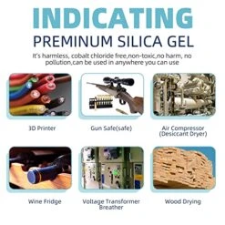 Wisesorb 16 LBS Indicating Silica Gel Beads (Orange To Green), Reusable Dessicant Dehumidifiers Desiccant Moisture Absorber, 2 Pack Of 8 LBS 18 Wisesorb 16 LBS Indicating Silica Gel Beads (Orange To Green), Reusable Dessicant Dehumidifiers Desiccant Moisture Absorber, 2 Pack Of 8 LBS -Solo Stoves Shop 51fRm0WXnbL