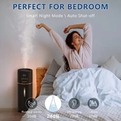 Humidifiers 2.4Gal / 9L Humidifiers For Large Room 2000 Sq.ft Whole House Humidifiers Quiet Large Humidifier For Bedroom Cool Mist Humidifier With Remote Control For Home Bedroom Nursery -Solo Stoves Shop 51fiE7D7SXL