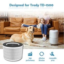 TREDY H13 Grade HEPA Air Purifier Replacement Filter For Smoke, Smokers, Dust, Odors, Pet Dander, TD-1500, 1 Pack 9 TREDY H13 Grade HEPA Air Purifier Replacement Filter For Smoke, Smokers, Dust, Odors, Pet Dander, TD-1500, 1 Pack -Solo Stoves Shop 51ggcRafypL