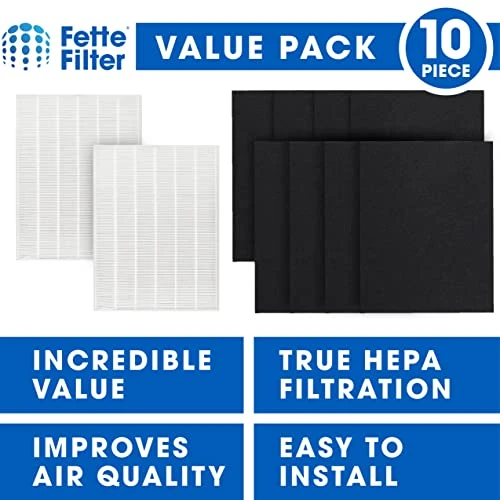 Fette Filter - 115115 Premium True HEPA H13 Filter Compatible With Winix Filter A 115115 Size 21 Plasma Wave Air Purifier AM90 P300 5300 5500 5300-2 6300-2 6300 C909 9800 C535 2 + 8 Pack 2 Fette Filter - 115115 Premium True HEPA H13 Filter Compatible With Winix Filter A 115115 Size 21 Plasma Wave Air Purifier AM90 P300 5300 5500 5300-2 6300-2 6300 C909 9800 C535 2 + 8 Pack - Image 2