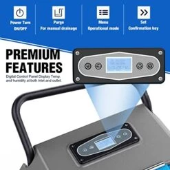 MOUNTO 180Pints LGR Industrial Dehumidifier With Pump And Drain Hose, Portable Dehumidifier With Wheels For Home, Basements, Garages, And Job Sites. -Solo Stoves Shop 51hZ7vL6Q2L