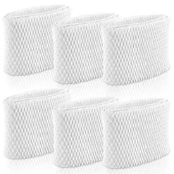 TOMOON WF2 Humidifier Filter Replacement For Vicks V3500 V3100 V3900 V3700 VEV320 Kaz 3020 & Re-Lion WA-8D Cool Mist Humidifiers,Pack Of 6