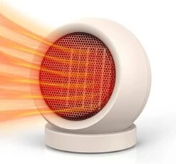 Coolfor Space Heater,PTC Ceramic Electric Desktop Heater High Output Fan For Home Bedroom Office Desk Indoor Use(Green) -Solo Stoves Shop 51hllzZBtmL. AC