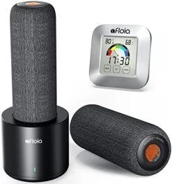 Gun Safe Dehumidifier With Indoor Thermometer Hygrometer Combo, Afloia Mini Renewable Cordless Dehumidifier Stick With Heating Base, 4 In 1 Digital Room Temperature Humidity Meter Gauge, TOPZ 1*Set & 1*Free Thermometer Hygrometer -Solo Stoves Shop 51hwEuEgHoL. AC