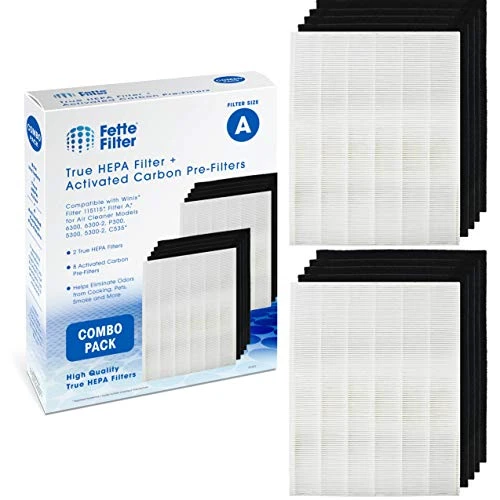 Fette Filter - 115115 Premium True HEPA H13 Filter Compatible With Winix Filter A 115115 Size 21 Plasma Wave Air Purifier AM90 P300 5300 5500 5300-2 6300-2 6300 C909 9800 C535 2 + 8 Pack 1 Fette Filter - 115115 Premium True HEPA H13 Filter Compatible With Winix Filter A 115115 Size 21 Plasma Wave Air Purifier AM90 P300 5300 5500 5300-2 6300-2 6300 C909 9800 C535 2 + 8 Pack