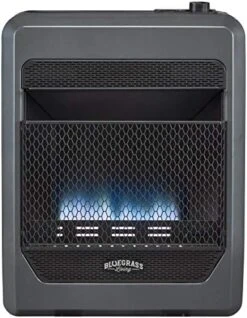 Bluegrass Living Propane Gas Vent Free Blue Flame Gas Space Heater With Blower And Base Feet - 30,000 BTU, T-Stat Control - Model# B30TPB-BB -Solo Stoves Shop 51iKqPa7L6L. AC 1