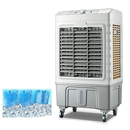 BeiLiHe Portable Evaporative Air Cooler, 3 Speeds Cooling Fan With 6 Ice Box, 4 Universal Wheel, Industrial Strength Fan Cooler For Commercial, Office, Home (Size : 150W) 1 BeiLiHe Portable Evaporative Air Cooler, 3 Speeds Cooling Fan With 6 Ice Box, 4 Universal Wheel, Industrial Strength Fan Cooler For Commercial, Office, Home (Size : 150W)