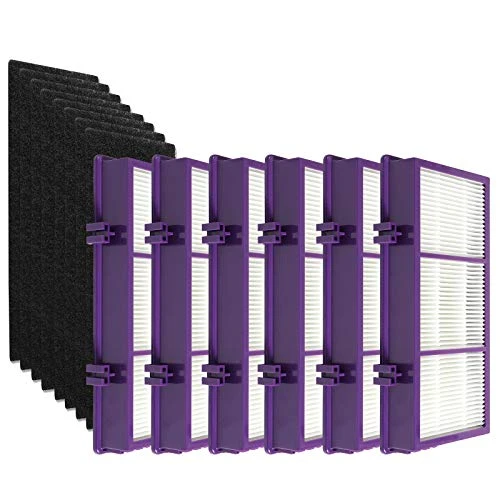 Gazeer True HEPA Filter Replacement For Holmes Aer1 Series Total Air Cleaner, Replacement Parts # HAPF300AP-U4 (6 Pcs HEPA Filters + 8 Pcs Pre Filter) 1 Gazeer True HEPA Filter Replacement For Holmes Aer1 Series Total Air Cleaner, Replacement Parts # HAPF300AP-U4 (6 Pcs HEPA Filters + 8 Pcs Pre Filter)