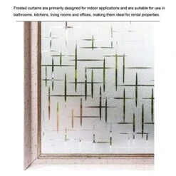 Frosted Window Privacy Film, Non Adhesive Static Cling UV Blocking Removable Window Clings, Opaque Window Stickers, Vinyl Window Coverings -Solo Stoves Shop 51jAqELVVEL