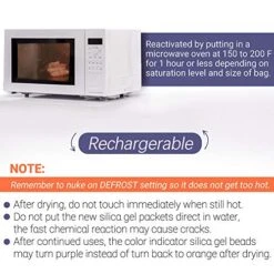 3/5/10/20/50 Gram Silica Gel Packets, 100Packs Total, Rechargeable Desiccant Packets With Orange Color Indicating, Food Safe Silica Gel For Moisture Absorbing -Solo Stoves Shop 51jEOxHInkL