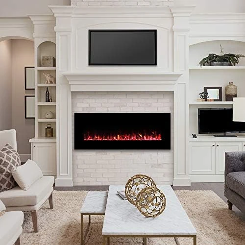 Northwest Electric Fireplace With Remote, 50", White 9 Northwest Electric Fireplace With Remote, 50", White - Image 9