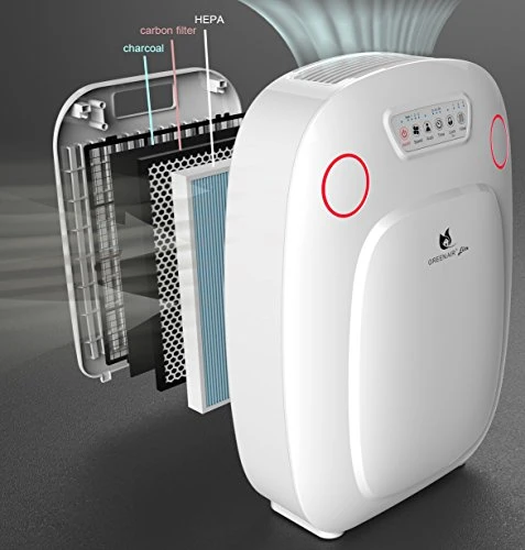 Green Air Elite HEPA And Odor Fighting Filter Air Purifier With IonCluster Technology For Large Rooms, HEPA, Carbon, And Charcoal Filter For Allergies, Pets, Odors, Mold, Dust, Germs, Smoke, 600 Sq Ft 2 Green Air Elite HEPA And Odor Fighting Filter Air Purifier With IonCluster Technology For Large Rooms, HEPA, Carbon, And Charcoal Filter For Allergies, Pets, Odors, Mold, Dust, Germs, Smoke, 600 Sq Ft - Image 2