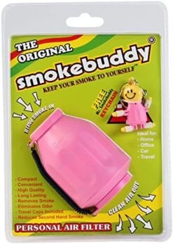 Smoke Buddy Personal Air Purifier Cleaner Filter Removes Odor - Pink -Solo Stoves Shop 51lWWbTdQDL. AC