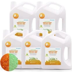 Wisesorb 16 LBS Indicating Silica Gel Beads (Orange To Green), Reusable Dessicant Dehumidifiers Desiccant Moisture Absorber, 2 Pack Of 8 LBS 24 Wisesorb 16 LBS Indicating Silica Gel Beads (Orange To Green), Reusable Dessicant Dehumidifiers Desiccant Moisture Absorber, 2 Pack Of 8 LBS -Solo Stoves Shop 51lpgtCquWL