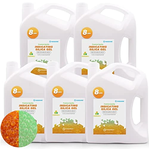 Wisesorb 16 LBS Indicating Silica Gel Beads (Orange To Green), Reusable Dessicant Dehumidifiers Desiccant Moisture Absorber, 2 Pack Of 8 LBS 12 Wisesorb 16 LBS Indicating Silica Gel Beads (Orange To Green), Reusable Dessicant Dehumidifiers Desiccant Moisture Absorber, 2 Pack Of 8 LBS - Image 12