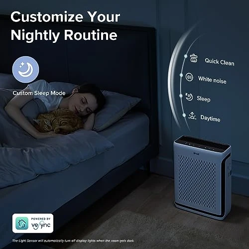 LEVOIT Air Purifiers For Home Large Room Bedroom Up To 1110 Ft² With Air Quality And Light Sensors, Smart WiFi, Washable Filters, HEPA Filter Captures Pet Hair, Allergies, Dust, Smoke, Vital 100S 2 LEVOIT Air Purifiers For Home Large Room Bedroom Up To 1110 Ft² With Air Quality And Light Sensors, Smart WiFi, Washable Filters, HEPA Filter Captures Pet Hair, Allergies, Dust, Smoke, Vital 100S - Image 2
