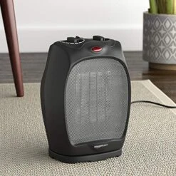 Amazon Basics 1500W Oscillating Ceramic Heater With Adjustable Thermostat, Black 15 Amazon Basics 1500W Oscillating Ceramic Heater With Adjustable Thermostat, Black -Solo Stoves Shop 51nDq9cOpKL