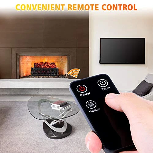 LIFEPLUS Electric Fireplace Log Heater, 21 Inch Fireplace Insert W/Remote Control 8H Timer Realistic Flame Ember Bed Adjustable Brightness, Overheat Protection, Fake Fire For Christmas Home Decor 2 LIFEPLUS Electric Fireplace Log Heater, 21 Inch Fireplace Insert W/Remote Control 8H Timer Realistic Flame Ember Bed Adjustable Brightness, Overheat Protection, Fake Fire For Christmas Home Decor - Image 2