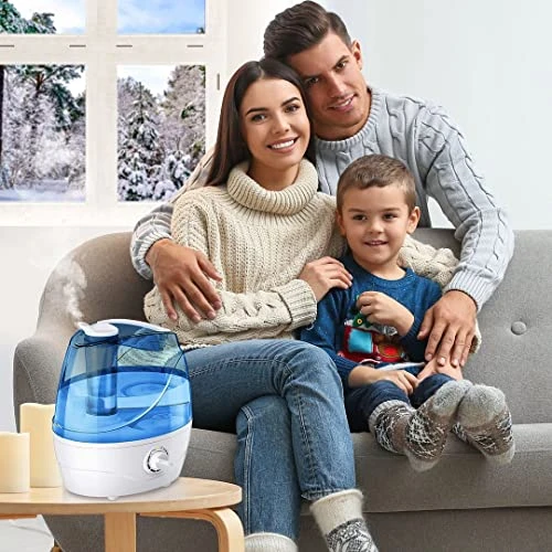 HemingWeigh Ultrasonic Humidifier With 28 Decibels, Safety Protection, Adjustable Mist, Easy To Clean Material, Tank With 2.2 Liter Capacity 2 HemingWeigh Ultrasonic Humidifier With 28 Decibels, Safety Protection, Adjustable Mist, Easy To Clean Material, Tank With 2.2 Liter Capacity - Image 2