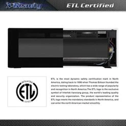 Xbeauty 60" Electric Fireplace In-Wall Recessed And Wall Mounted 1500W Fireplace Heater And Linear Fireplace With Timer/Multicolor Flames/Touch Screen/Remote Control (Black) -Solo Stoves Shop 51oCT8YhtVL