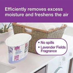 AirBOSS Anywhere Dehumidifier, Fights Mildew And Odors, Lavender Fields, No Spills, Dual Action, 10.6 Oz, Pack Of 6 -Solo Stoves Shop 51oWt1uDP7L