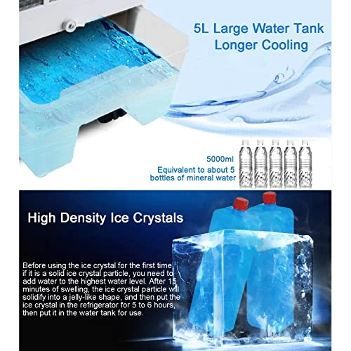 BeiLiHe Air Cooler Evaporative 5L, High Air Volume Commercial Air Conditioner, Portable Air Cooler With 3 Speed, 2 Modes, 4 Universal Wheel, 4 Ice Packs (Color : Mechanical) 2 BeiLiHe Air Cooler Evaporative 5L, High Air Volume Commercial Air Conditioner, Portable Air Cooler With 3 Speed, 2 Modes, 4 Universal Wheel, 4 Ice Packs (Color : Mechanical) - Image 2