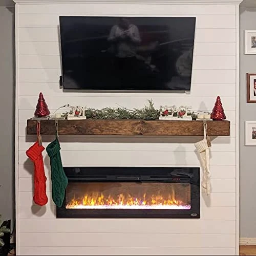 GENERIC Fireplace Mantel, Rustic, Shelf, Floating Mantle, Real Wood, Beam, URBANDI (Provincial, 60Lx6Hx8D) 6 GENERIC Fireplace Mantel, Rustic, Shelf, Floating Mantle, Real Wood, Beam, URBANDI (Provincial, 60Lx6Hx8D) - Image 6
