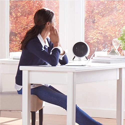 Honeywell HCE200W UberHeat Ceramic White Energy Efficient Space Saving Portable Heater With 2 Heat Settings & Adjustable Thermostat For Living Room, Bedroom, Office 3 Honeywell HCE200W UberHeat Ceramic White Energy Efficient Space Saving Portable Heater With 2 Heat Settings & Adjustable Thermostat For Living Room, Bedroom, Office - Image 3