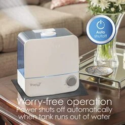 Hamilton Beach TrueAir Cool Mist Humidifiers For Bedroom Large Room, 5.5L, Whisper Quiet, Rotating Nozzle, Auto-Shutoff, Filter-Free, White (04700) -Solo Stoves Shop 51qLmd7rErL