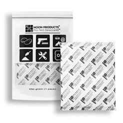 Large Storage Silica Packet (Single) 450 Gram Desiccant Dehumidifier Moisture Absorbing Pouches Conforms To MIL-D-3463E I & II Absorbents. Perfect For Gun Storage, SAFES, Tools, Food Storage And More