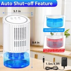 Dehumidifiers For Home - 35oz Bathroom Dehumidifier Portable Small Dehumidifier With Auto Defrost Function,2 Working Modes,Smart Auto-Off,Ultra Quiet For Bedroom,Basement,Room,Wardrobe,Kitchen - White 9 Dehumidifiers For Home - 35oz Bathroom Dehumidifier Portable Small Dehumidifier With Auto Defrost Function,2 Working Modes,Smart Auto-Off,Ultra Quiet For Bedroom,Basement,Room,Wardrobe,Kitchen - White -Solo Stoves Shop 51qyfDhaxoL