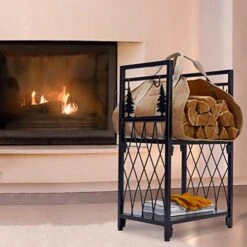 TwentyNext Firewood Log Carrier, Firewood Waxed Canvas Tote Bag With Handles, Heavy Duty Firewood Holder Fireplace Wood Stove Accessories For Camping,BBQ Indoor & Outdoor -Solo Stoves Shop 51rD4gnJA9L