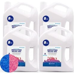Wisesorb 8 LBS Premium Indicating Silica Gel Beads (Blue To Pink), Reusable Desiccant Dehumidifier -Solo Stoves Shop 51rKt3BJJL