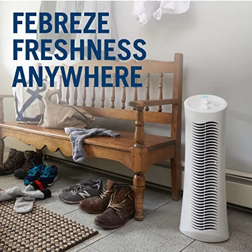 Febreze HEPA-Type Tower, Medium To Large Room Air Purifier, 25" X 10.2" X 8", White 3 Febreze HEPA-Type Tower, Medium To Large Room Air Purifier, 25" X 10.2" X 8", White - Image 3